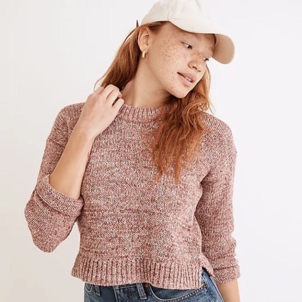 Madewell Millcrest Cropped Pullover Sweater